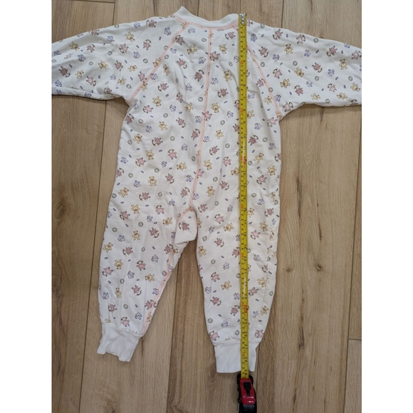 Vintage Cotton Teddy Bear Girl's Toddler Sleeper - Picture 6 of 8
